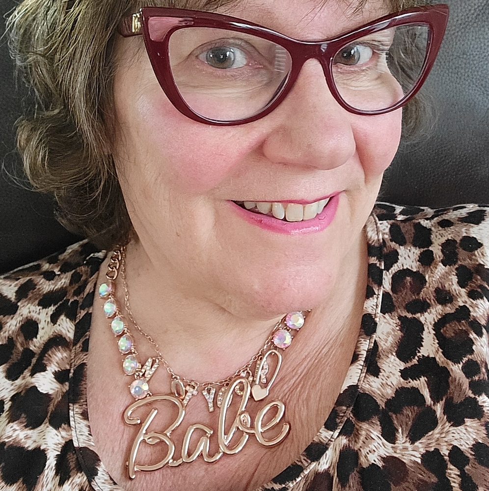 NWT Betsey Johnson Rose Gold "Im Not Your Babe" Necklace W Opalescent Accents